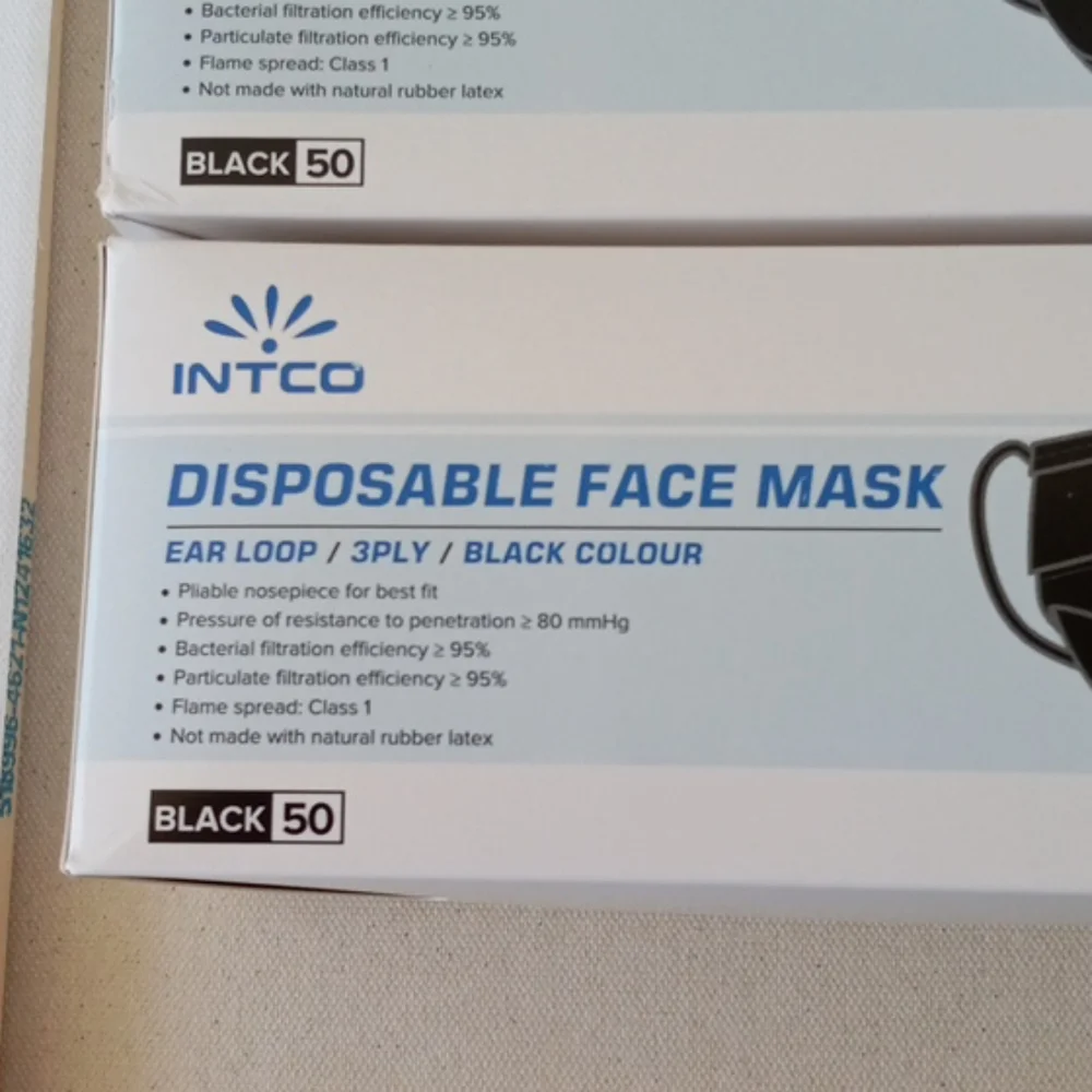 Disposable  Black Face Mask